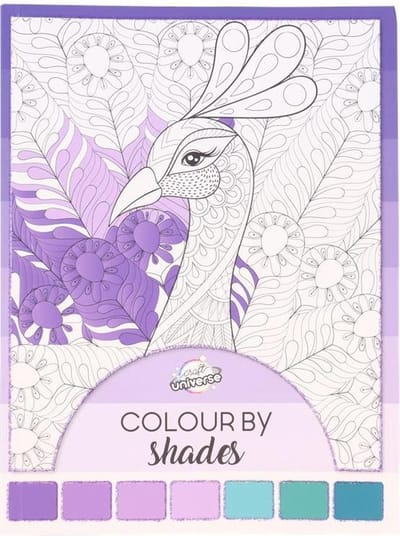 Craft Universe - Colour by Shades Kleurboek volwassenen Universe Paars - Kleurboek voor volwassen - Schaduw kleurboek