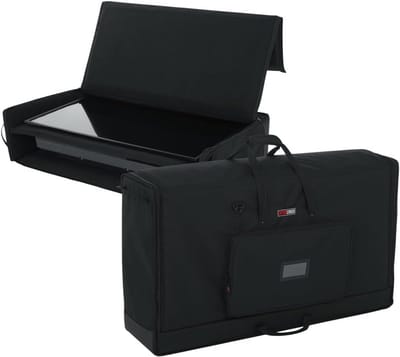Gevoerde Nylon Draagtas voor 2 LCD Schermen Monitoren of TV's 40-45 inch