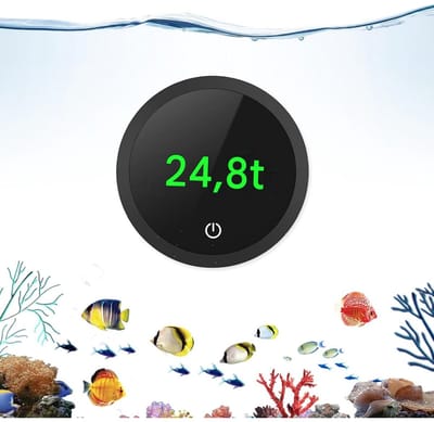 longziming -Mini Digitaal Aquariumthermometer - Digitale Watertemperatuurmeter - Elektronische Thermometer - LED Display Met Aanraakbediening - Veilig Kabelloos Ontwerp Voor Duidelijke Monitoring - 1 Stuks