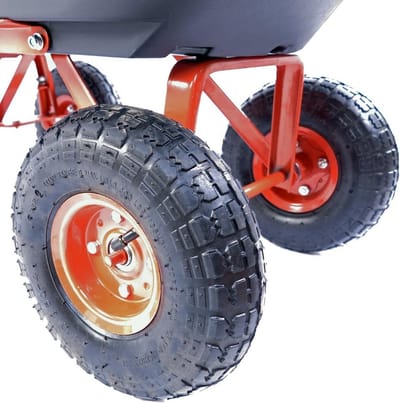 Kiepwagen – 300 kg Max Belasting – 150 kg Kiepfunctie – Tuin en Bouw – Luchtbanden