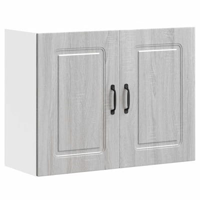 vidaXL - Keukenbovenkast - Kalmar - bewerkt - hout - grijs - sonoma - eiken