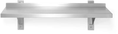 HENDI Verstelbare wandplank – enkel – roestvrij staal – 1000x300x600 mm – set van 2
