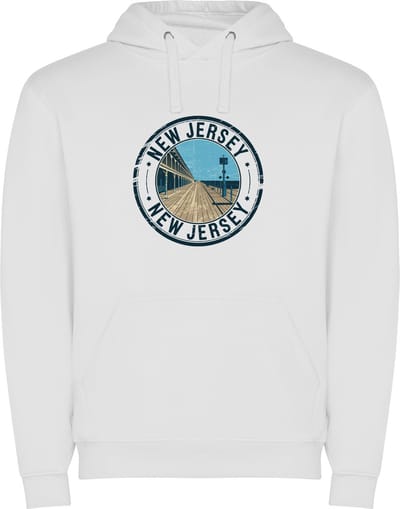 Witte Wanna have hoodie voor de echter Amerika / Verenigde Staten liefhebber Poststempel van de staat New Jersey Print Full Color Color merk Roly maat S
