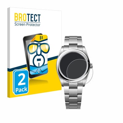 BROTECT - Screenprotector voor Rolex Oyster Perpetual 36 - Folie Beschermfolie transparant 2 Stuks