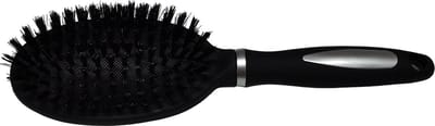 Rojafit Pneumatische Haarborstel - Mixed Bristle - Ovaal - 24 cm. - Zilver