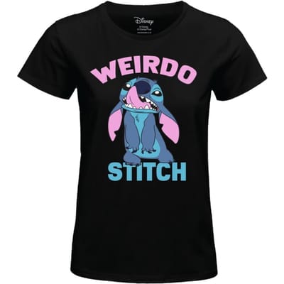 Lilo & Stitch - Disney T-shirt - Weirdo Stitch - S tot XXL - voor Vrouwen - zwart