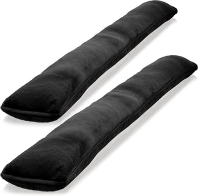 Tochtstopper Deuren Ramen - Windstopper Microvezel - Energie Besparen - Eenvoudige Installatie - 85 cm - Zwart