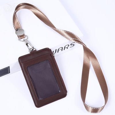 Leren ID-houders Case PU Zakelijke Badge Kaarthouder Kaartbadgehouder Accessoires Schoolkantoorartikelen black