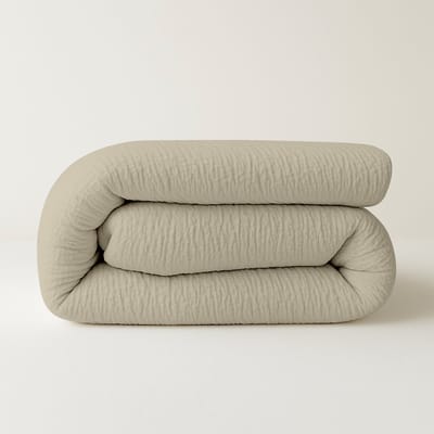 Felman 2-in-1 Mousseline Dekbed - Wasbaar Dekbed - Dekbed Zonder Overtrek - Beige - 140x200cm - Alle seizoenen