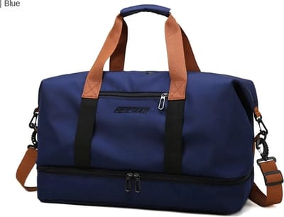 Avoir Avoir®-Weekend/Reistassen-Grote Capaciteit-Blauw-Sport Schoudertassen-Hoge Kwaliteit-Waterdicht-20-35L-Oxford doek-46x25x28cm