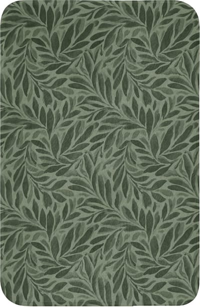 WC mat 40x60 cm - Antislip - Bladeren - Organisch - Groen - Toiletmat - Vloermat - Douchemat - Toilet tapijt - Toiletmatten