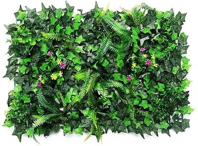 Dailygoods- Kunsthaag UV-beschermd - Kunstplant Gazon Muur - Tuindecoratie 60 x 40cm - Eenvoudig te Installeren - Stevig en Stabiliteit - Groene Muur