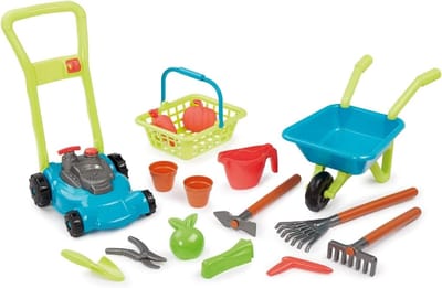 Tuinpakket Kinderen - Buitenspeelgoed Set - Buiten Spelen - 16 Delig Inclusief - Vanaf 18 Maanden - Groen Blauw Oranje
