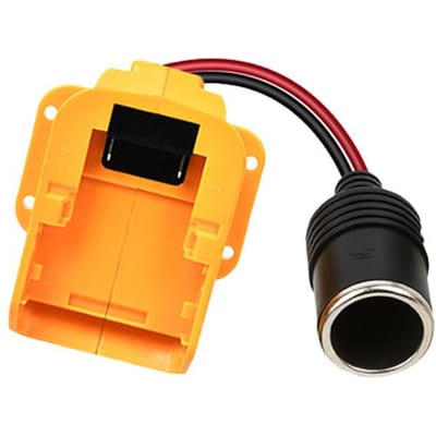 18V Naar 12V Step-Down Voeding Sigarettenaansteker Interface Adapter 18V Batterij Converter Voor Makitadewaltmilwaukee Voedingsomvormer geel