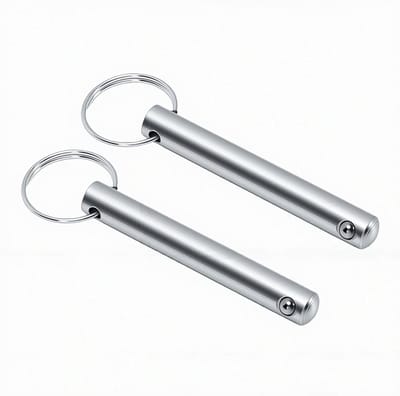 Gewichtsstapelpin Set - Fitness Pinnen - Gym Training - Roestvrij Staal - 2 Stuks - Zilverkleurig