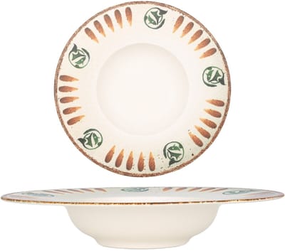 Kütahya Porselen Pastabord - Storia - Porselein - 27 cm (400cc) - set van 2