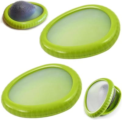 herbruikbare avocado-doos, siliconen vershoudcontainer, antioxidant, voedselcontainer voor avocado's en fruit, om levensmiddelen vers te houden (groen)