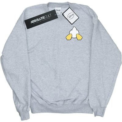 Disney Dames/Dames Donald Duck Rugzijde Borstprint Sweatshirt (Sportgrijs)