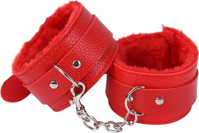 Pluche handboeien | bdsm | beginner | erotische speeltjes | rood