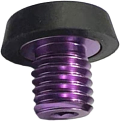 Biljartkeu Bodemplug - Keu Beschermer - Keu Beschermen - Aluminium Rubber - 2.7 cm - Violet Zwart