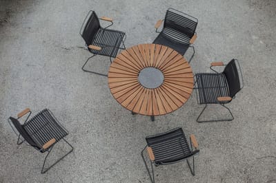 HOUE - Click Dining Armleunstoel met hoge rugleuning - zwart