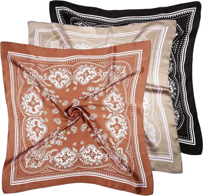 Satijnen Hoofddoeken - Haarsjaals Bandana's - Accessoires Stijlen - Zijdezacht Materiaal - 60 cm - Meerdere Kleuren