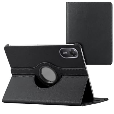 imoshion Tablet Hoes - Geschikt voor Xiaomi Redmi Pad 2 - 360° Draaibare Bookcase - Zwart