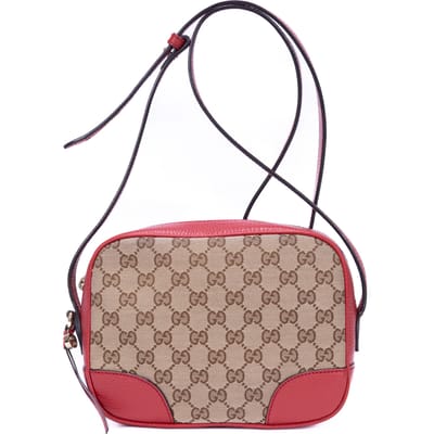 GG Canvas Bree Camera   Crossbody