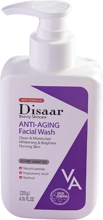 Gezichtsreiniger met Retinol & Nicotinamide – Anti-Aging & Diepe Reiniging – Vermindert Rimpels, Acne & Onzuiverheden – Verhelderend & Hydraterend – Voor een Zachte & Stralende Huid – Geschikt voor Alle Huidtypen