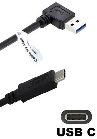3 stuks OneOne 1,0m USB C kabel. Haakse laadkabel. Oplaadkabel snoer past op Universeel Sennheiser, Sigma, SKULLCANDY, TomTom, Ulefone Armor, Arnova, Wiko, Garmin, Doro, Evolveo
