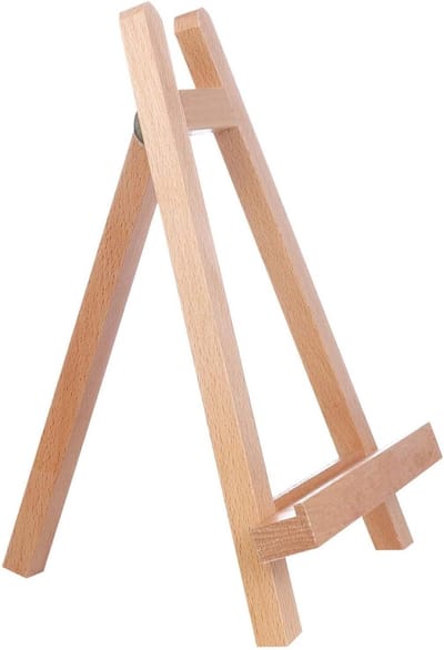 Houten Ezel - Tafel Ezel - Schilderen Tekenen - Handgemaakt Beukenhout - 28 x 19 cm - Natuurlijk Hout