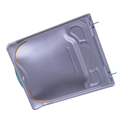 AEG deksel, kompleet, wit, StartRec,Claudia 140227974072