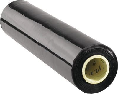 1 x Wikkelfolie / rekfolie / stretchfolie 50cm x 300m - 20my - zwart - 100% recyclebaar - handmatig gebruik – prijs voor 1 rol