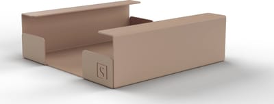 Servettenhouder | Napkin holder | Champagne - Clay | Metaal | Vierkant | Design | 19x19x6
