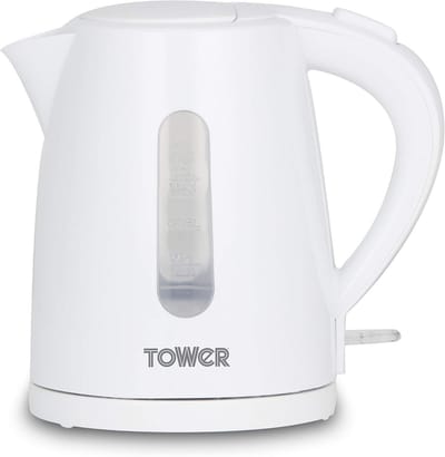 Draadloze 1L Waterkoker met 360° Draaibare Basis - 2200W Wit