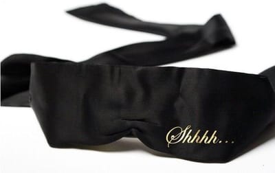 Bijoux Indiscrets Shhh Blinddoek - Zwart