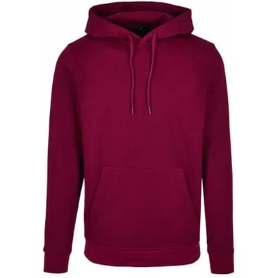 Unisex Hoodie 'Basic' met capuchon Burgundy - S