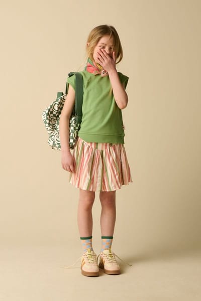 Sissy-Boy - Groene mouwloze sweater met embroidery