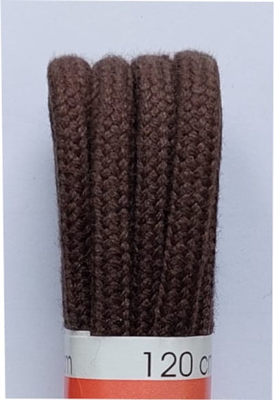 Ronilux Veter - Donker Bruin - Rond - Koord Veters - Lengte 120 cm - Dikte 3,5 mm - Schoenveter