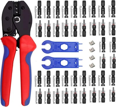 Krimptang Set - Zonne Kabel - Zonnepanelen Monteren - Werkbesparend Design - 26-10 AWG - Zwart