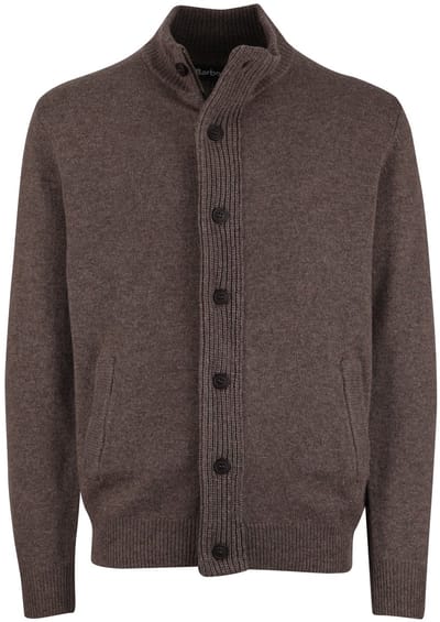 Barbour Zip Vest Wol Bruin - Maat XL - Heren
