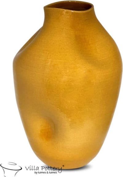 Vaas - Villa Pottery - Decoratie - Woondecoratie - Keramiek - Campari 1_2 Yellow