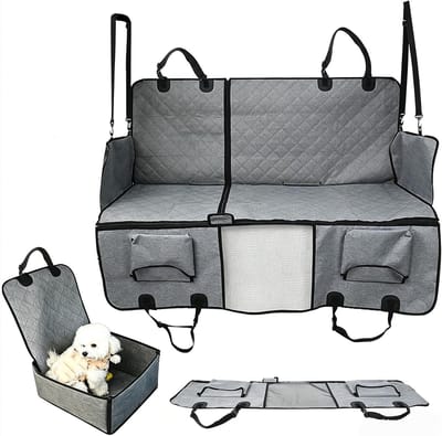 Hondendeken Auto - Beschermhoes Honden - Reizen met Huisdier - Waterdicht Krasbestendig - Universeel - Zwart