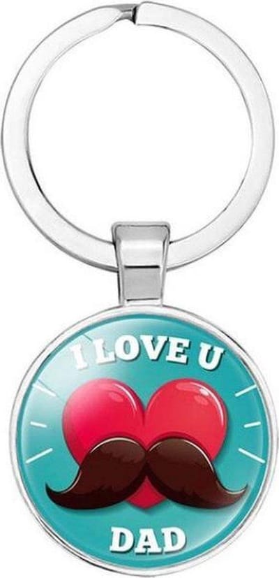 Akyol - I love you dad Sleutelhanger - Vader sleutelhanger - Papa sleutelhanger - Sleutelhanger papa - Familie sleutelhanger - Vaderdag cadeautje - Papa cadeau