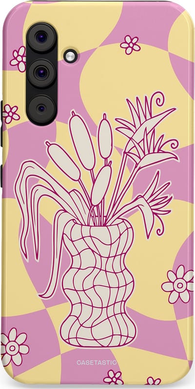 Casetastic Hoesje Geschikt voor Samsung A54 (5G) - Stijlvolle Beschermende Duo-layer Case - Bosje vol roze