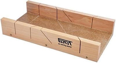 Verstekbak Hout - Zaag Hulp - Precisie Houtbewerking - Massief Beuken - 400 mm Lengte - Natuurlijk Hout