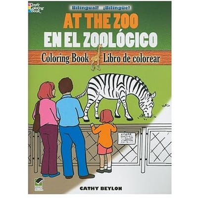 At The Zoo Coloring Book/En El Zoologico Libro De Colorear - Cathy Beylon