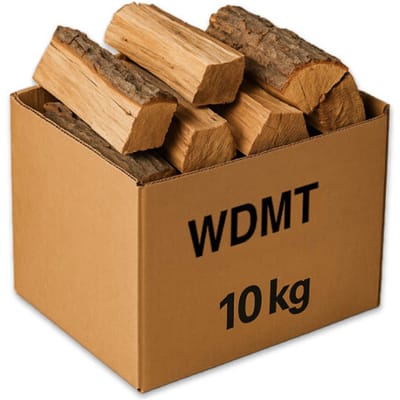 Ovengedroogd Eiken Haardhout 10 KG – Gekloofd Brandhout – Direct Stookklaar – Lang Brandend & Hoge Warmte – Voor Open Haard, Houtkachel, Vuurkorf & Pizzaoven – Premium Kwaliteit