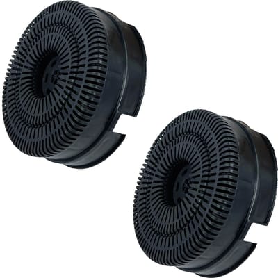 Multaparts® koolstof filter afzuigkap ø 14,3 x 5 cm - set a 2 stuks - | Filtercassette met actief kool om geurtjes tegen te gaan | Past in veel merken | Alternatief voor type 484000008782, CFC0038000, Type 58, FC TT14, Ikea Nyttig FIL220, 802.457.44