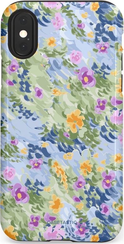 Casetastic Hoesje Geschikt voor Apple iPhone X/Xs - Stijlvolle Beschermende Duo-layer Case - Vijver briesje